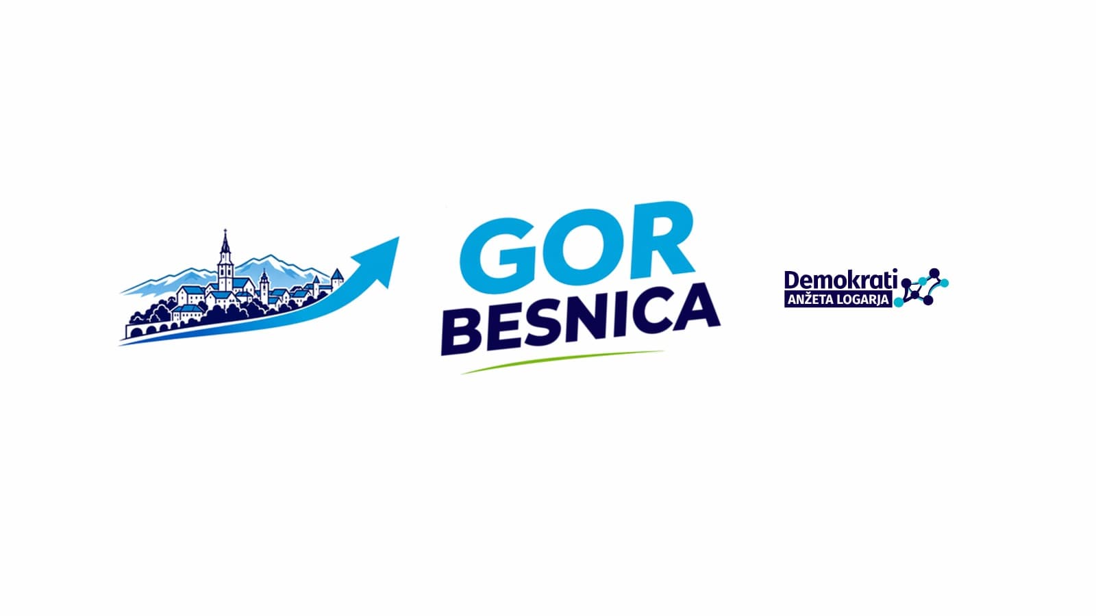 GOR Besnica – Demokrati Anžeta Logarja (vodoravni logotip)