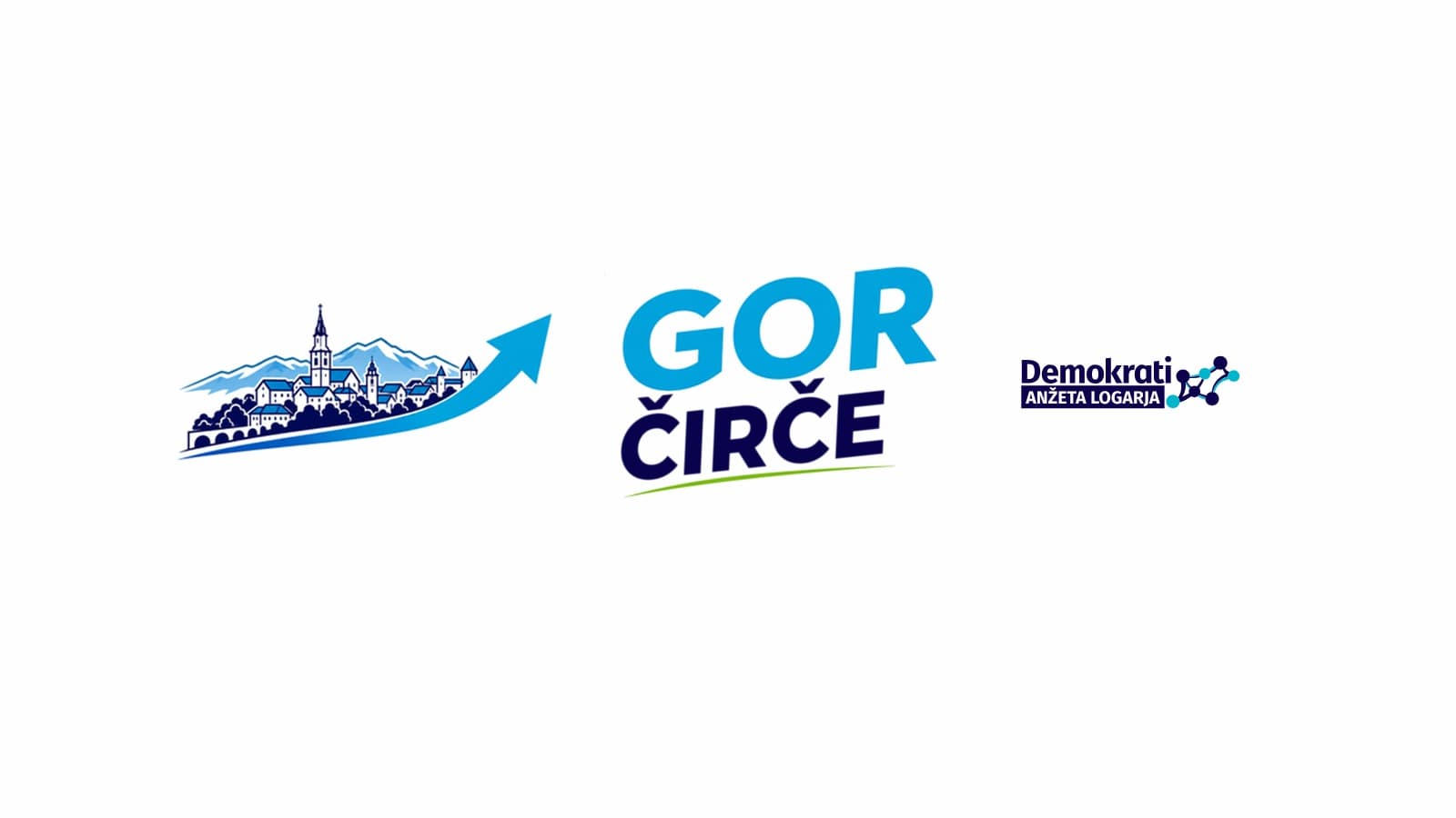 GOR Čirče – Demokrati Anžeta Logarja (vodoravni logotip)