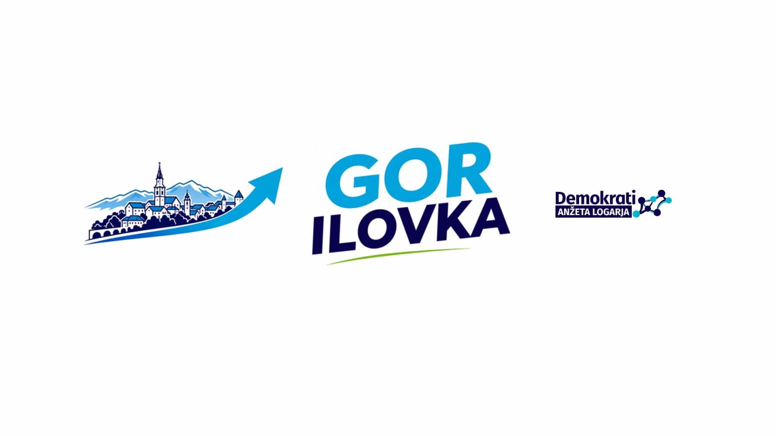 GOR Ilovka – Demokrati Anžeta Logarja (vodoravni logotip)