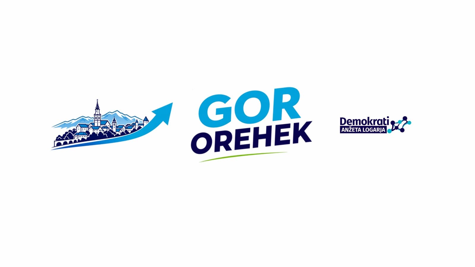 GOR Orehek – Demokrati Anžeta Logarja (vodoravni logotip)