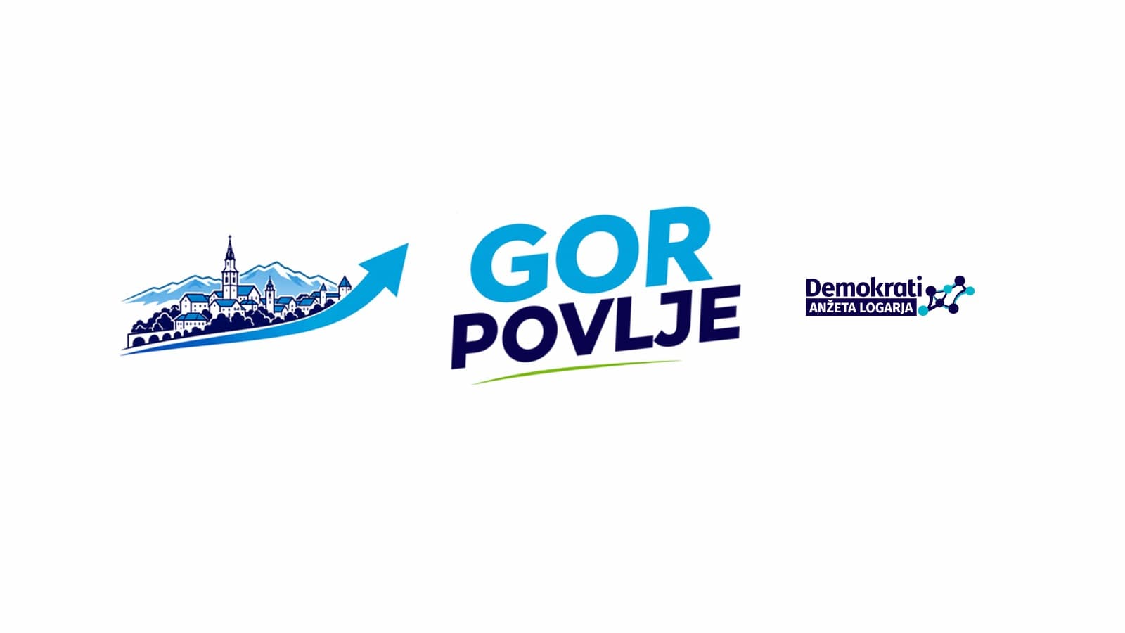 GOR Povlje – Demokrati Anžeta Logarja (vodoravni logotip)