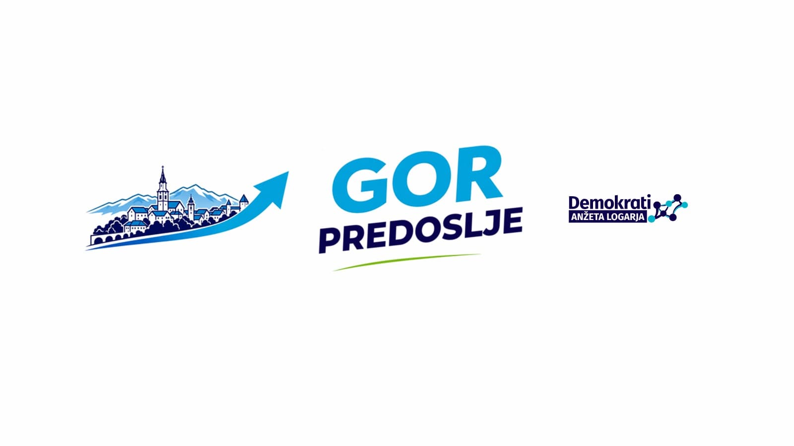 GOR Predoslje – Demokrati Anžeta Logarja (vodoravni logotip)