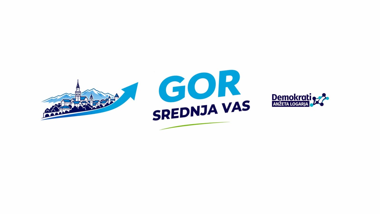 GOR Srednja vas – Demokrati Anžeta Logarja (vodoravni logotip)
