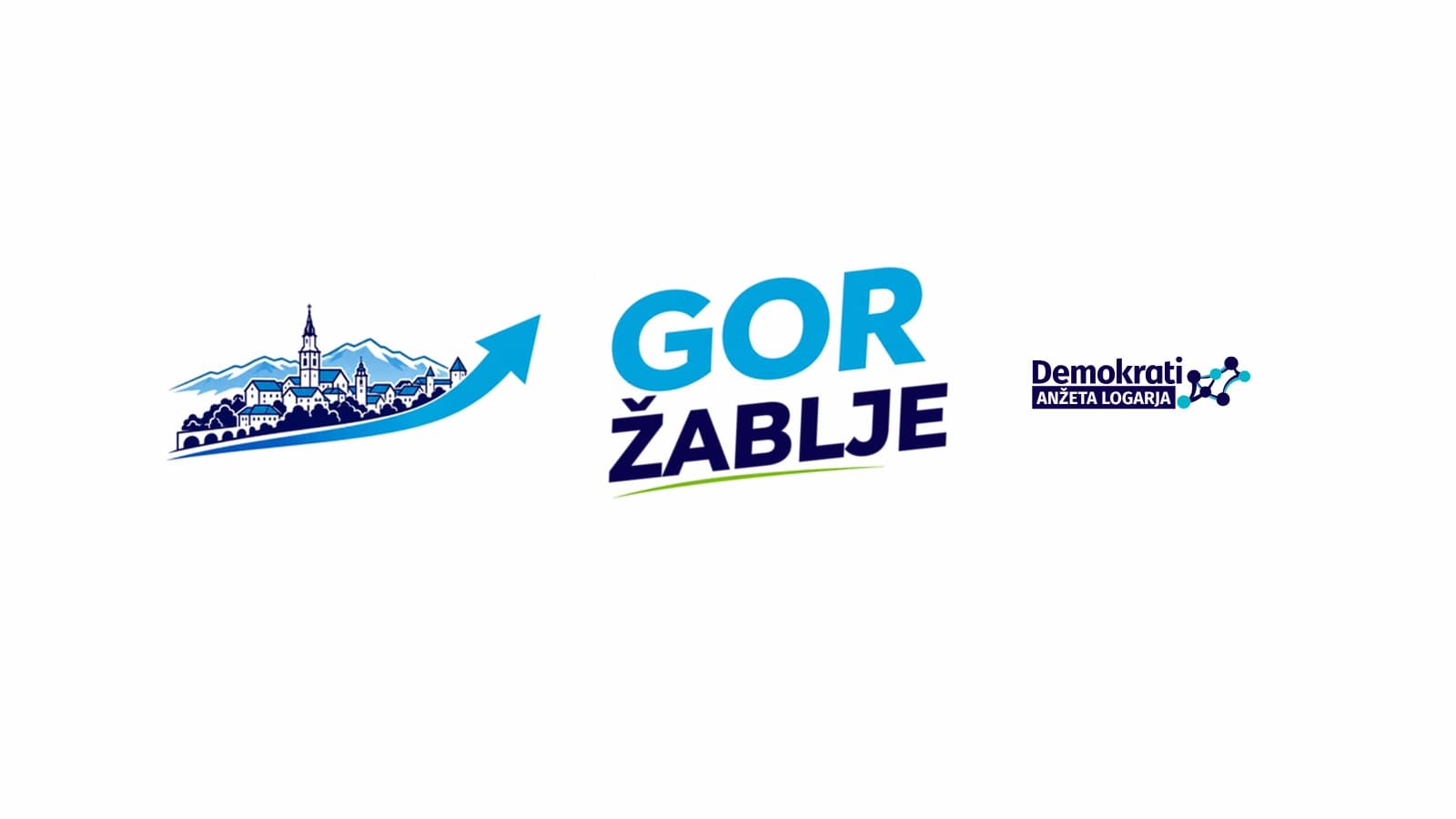 GOR Žablje – Demokrati Anžeta Logarja (vodoravni logotip)
